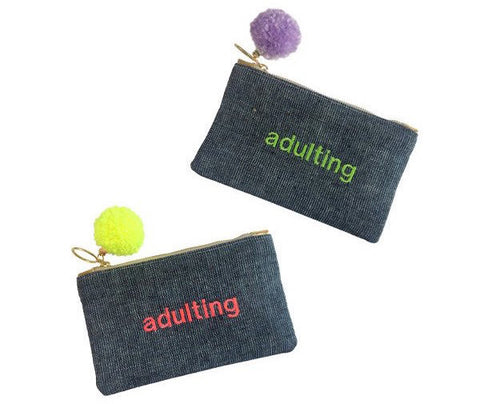 GAIA Text Pouches Adulting