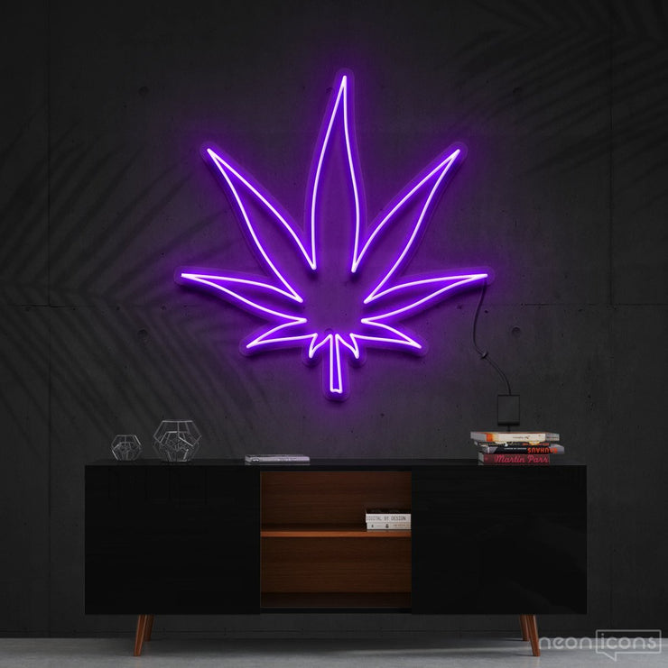Weed Based" Sign – Neon Icons
