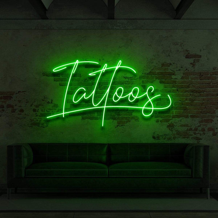 Neon Tattoo Sign stock image Image of retail urban  14486555