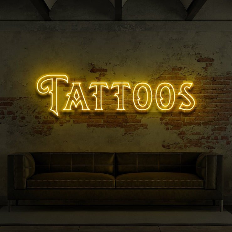Tattoos Neon Sign for Tattoo Parlours  Neon Icons