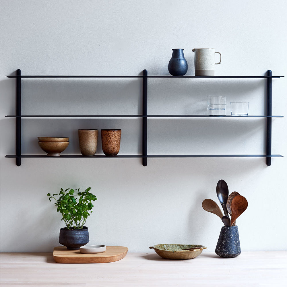 Nivo shelf hooks black - 3 pcs. – Gejst Design