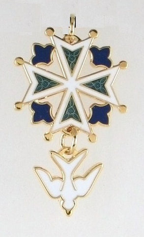 huguenot cross pendant