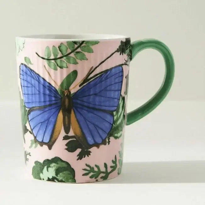 butterfly image sublimation prints on personalized mug