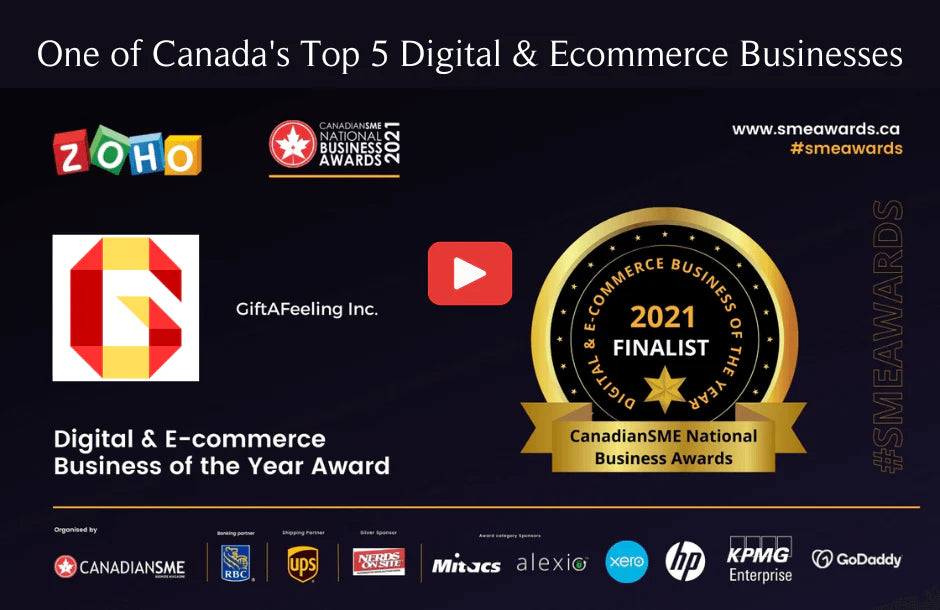 giftafeeling inc. startup business of the year 2021 canadiansme national business awards