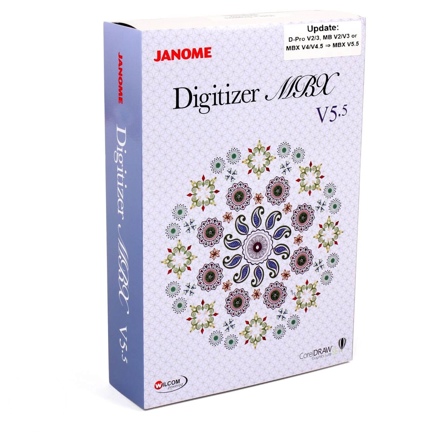 what is difference between janome mbx 5 and janome artistic digitizer