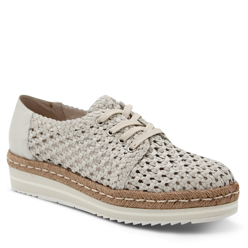 Django & Juliette Evert Woven Leather Platform Sneakers - Shoes Online ...