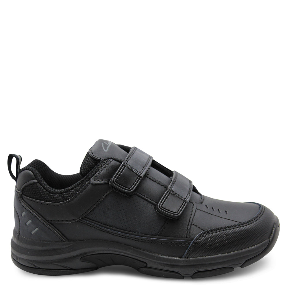 clarks velcro school shoes