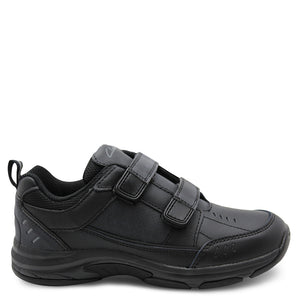 clarks black velcro school shoes