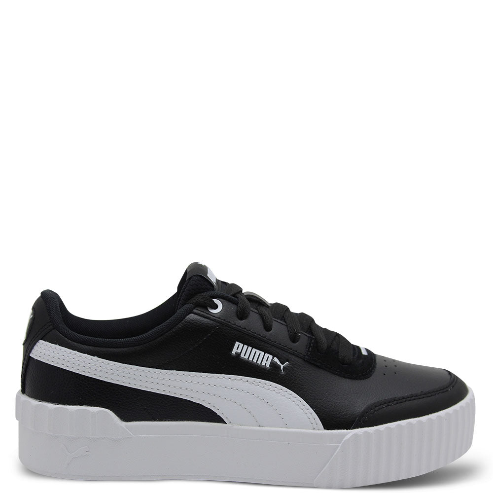 puma carina black and white