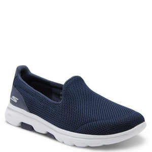 navy skechers slip on