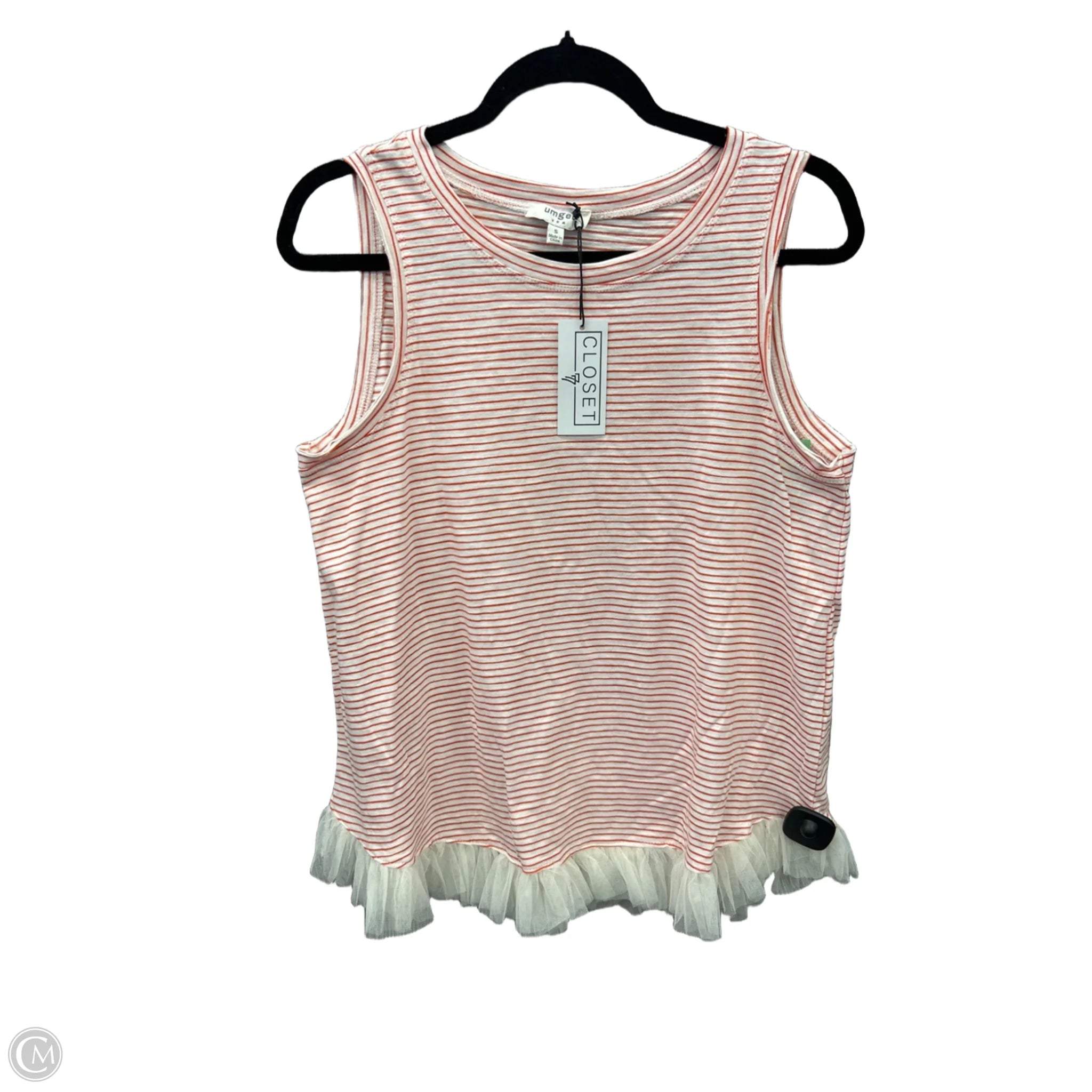 Top Sleeveless By Umgee In Striped Pattern, Size: S