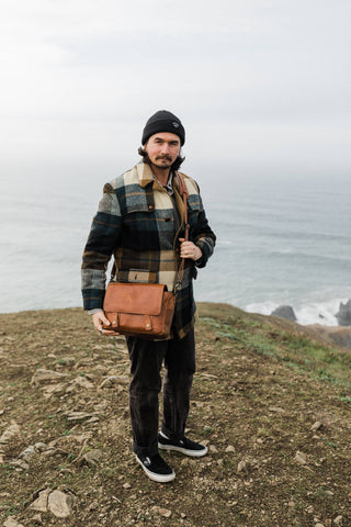 The Scout - Full Grain Leather Messenger - Kelly Moore Bag