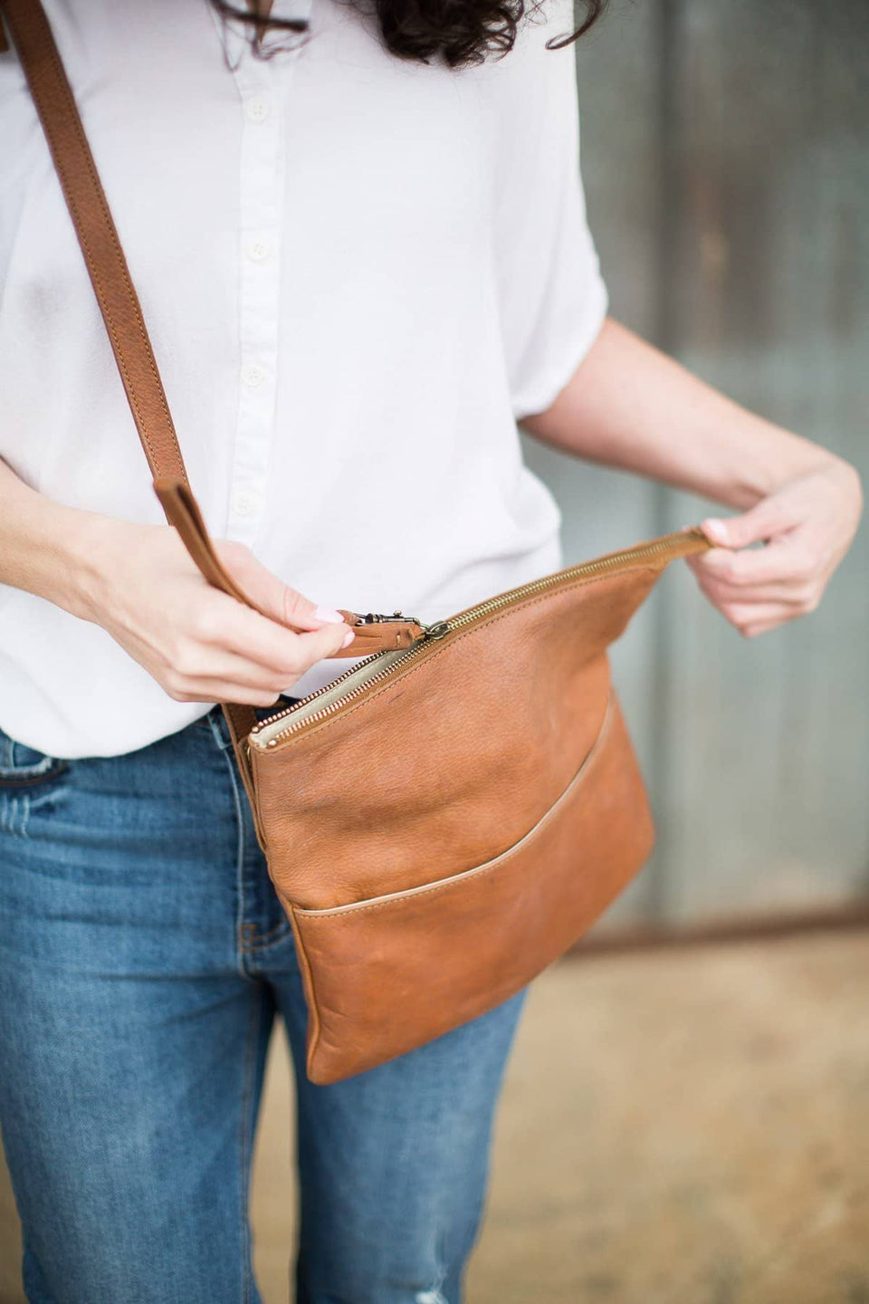 The Clutch Carry-all - Full Grain Leather 3 in 1 bag | Kelly Moore Bag