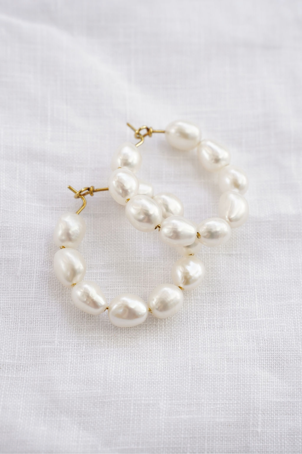 Katalina Baroque Pearl Rose Gold Vermeil Earrings