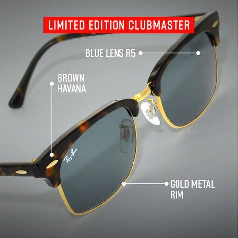 Ray-Ban Limited Edition Clubmaster Square with Details