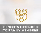 Benefits extended to family members