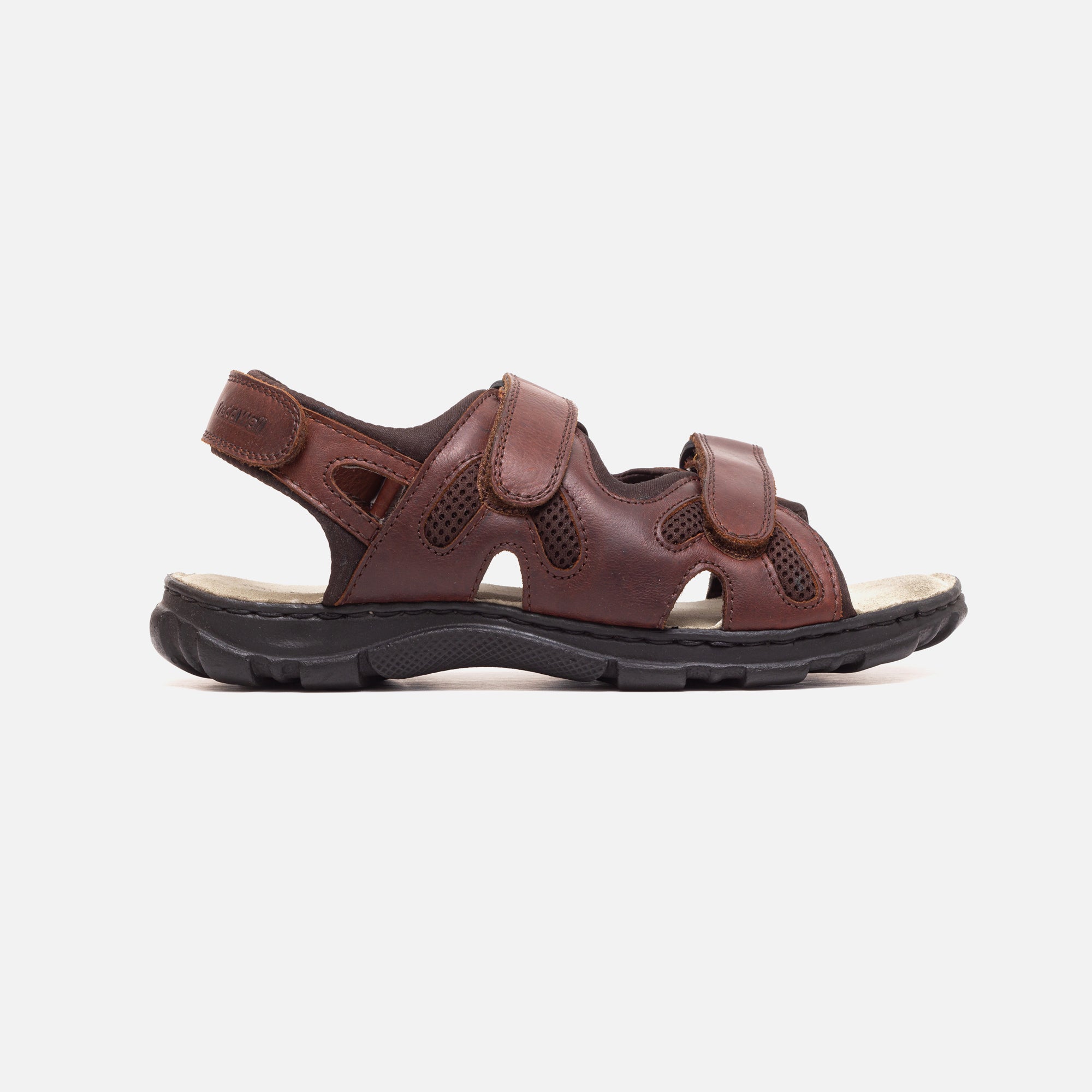 Mobils by Mephisto VALDEN Men Sandal - Wide Fit - Dark Brown