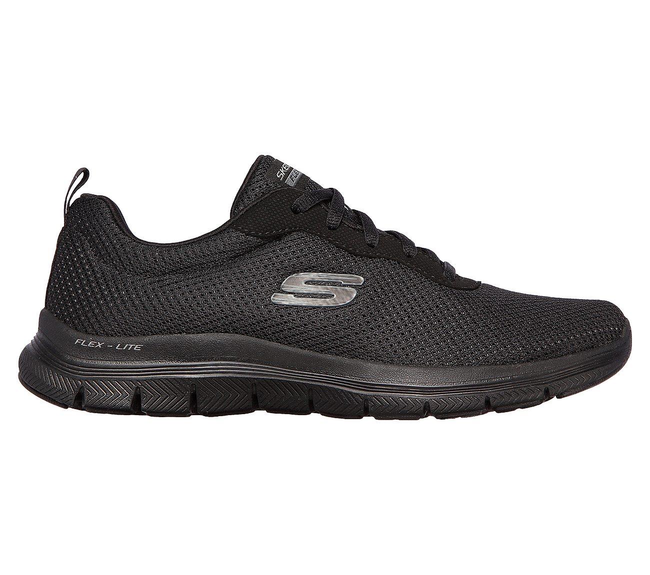 Womens Wide Fit Skechers Flex Appeal 4.0 - 149303 Walking Trainers ...