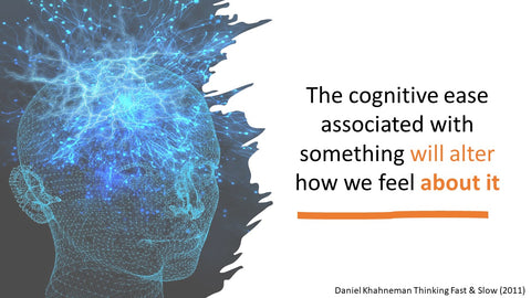 Cognitive ease affects how people feel about something