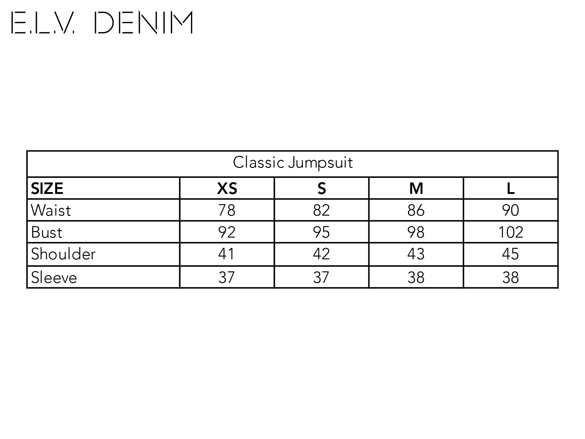 Classic Denim Jumpsuit Mid Blue | E.L.V. Denim