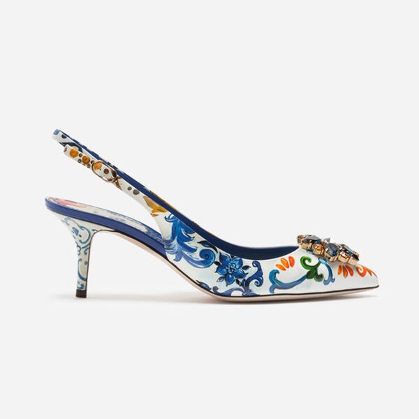 flower print pumps