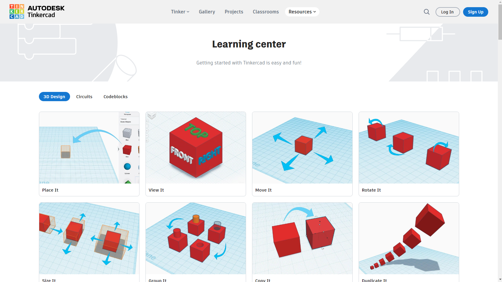 TinkerCad Lessons