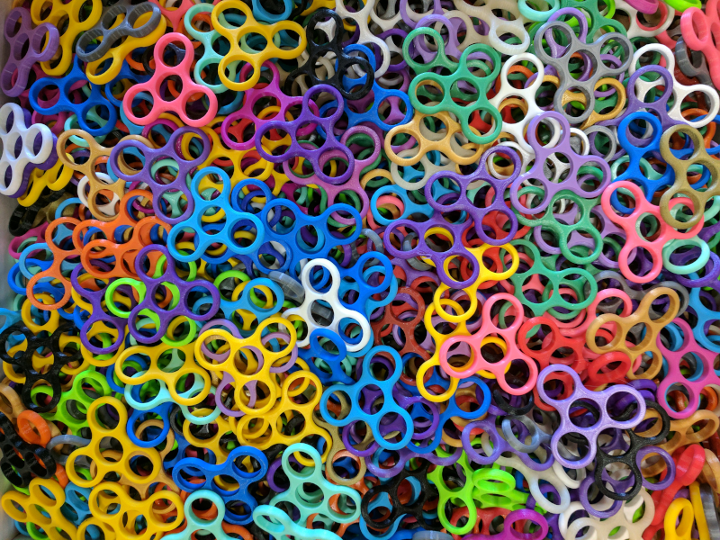 Variety of Fidget Spinners