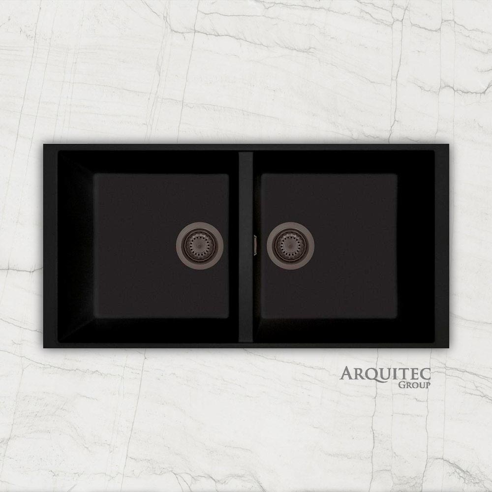 Grifo Monomando Extraíble De Cocina De Arco Alto Negro - Align Black - –  Arquitec Group