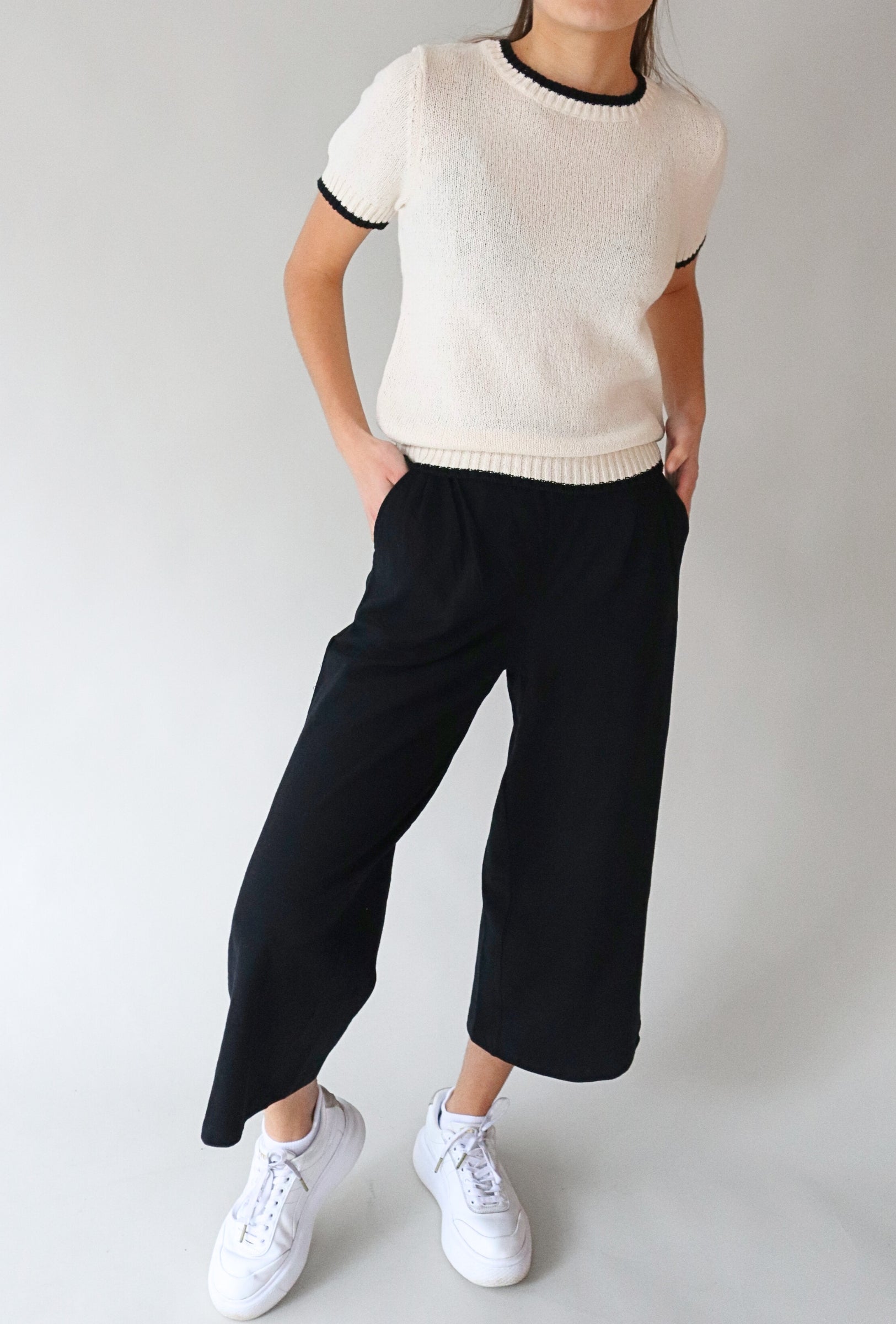 casual style black trouser