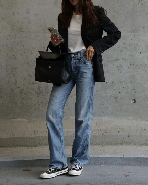 Midrise Straight-Leg Jeans Keywords:  midrise jeans straight-leg denim midrise fashion jeans for women stylish denim
