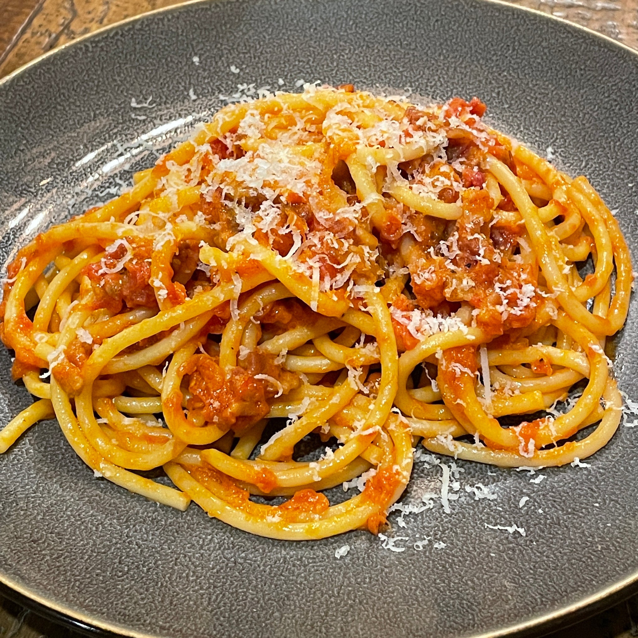 Bucatini all&amp;#39;Amatriciana by Chef Joe Cicala of Cicala at the Divine Lo ...