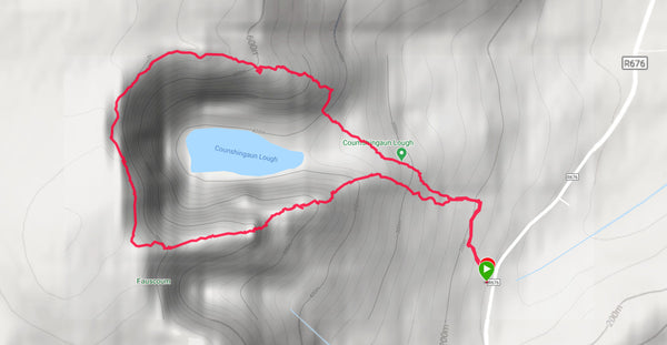 Coumshingaun Lough Loop Map