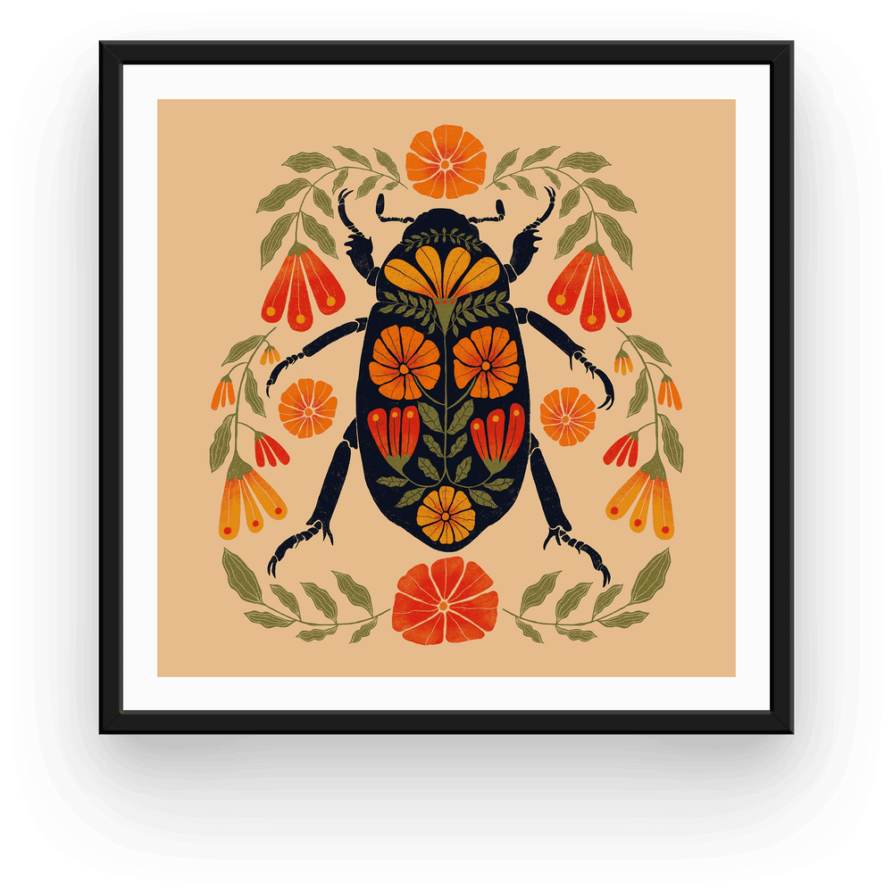 Forest Beetle Art Print
