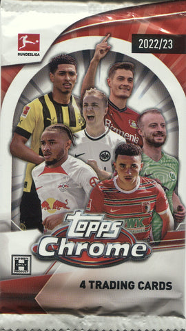 JUST IN* 2022-23 Topps Finest Bundesliga Soccer Hobby, Pack