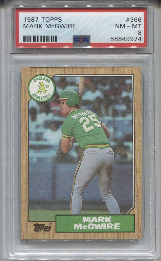 mark mcgwire 1987 topps rookie #366 stores