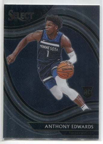 2020-21 Panini Select Blue Anthony Edwards Rookie RC Concourse Retail #61