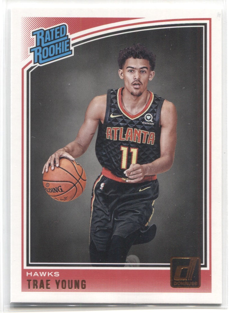 2018-19 Trae Young Donruss RATED ROOKIE RC #198 Atlanta Hawks 7