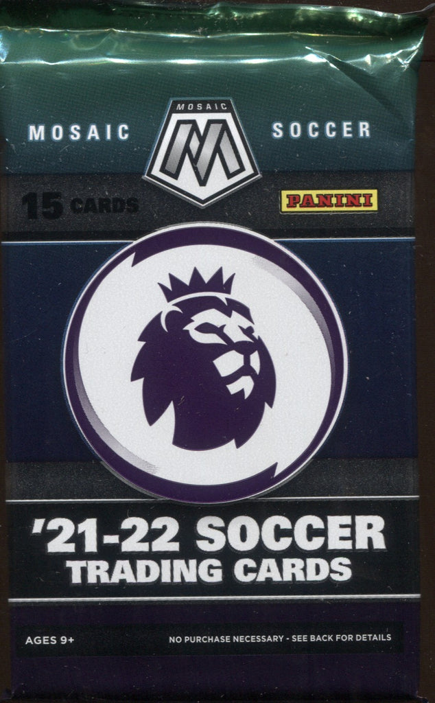 2021-22 Panini Mosaic Premier League Hobby Soccer, Pack – RbiCru7