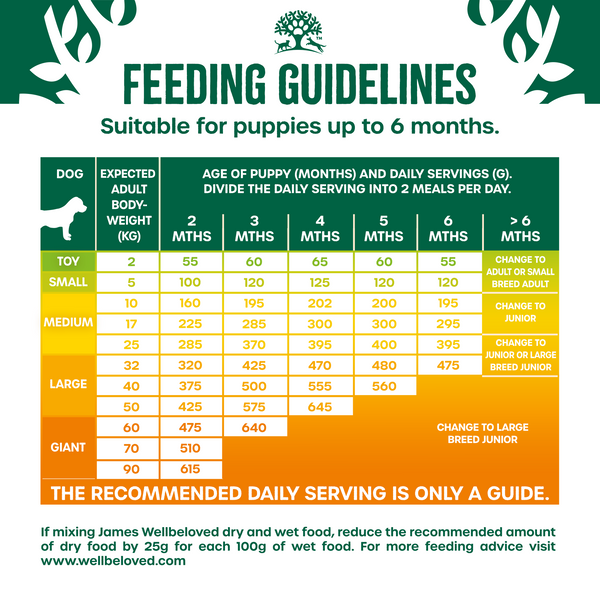 Dog Feeding Guides – James Wellbeloved UK