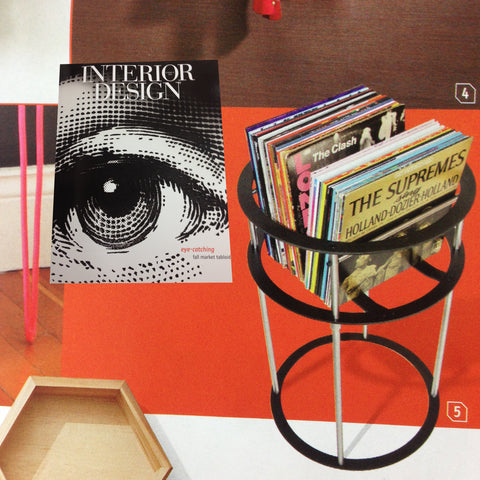 Vinyl record storage specialists Wax Rax featured in Interior Design Magazine.