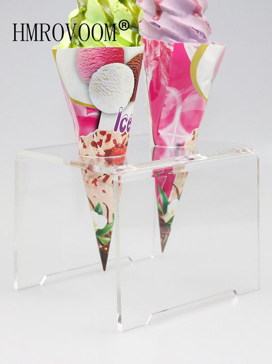 Fashion Shopping Style Hmrovoom Holes Acrylic Ice Cream Cone Holder Stand World Renowned