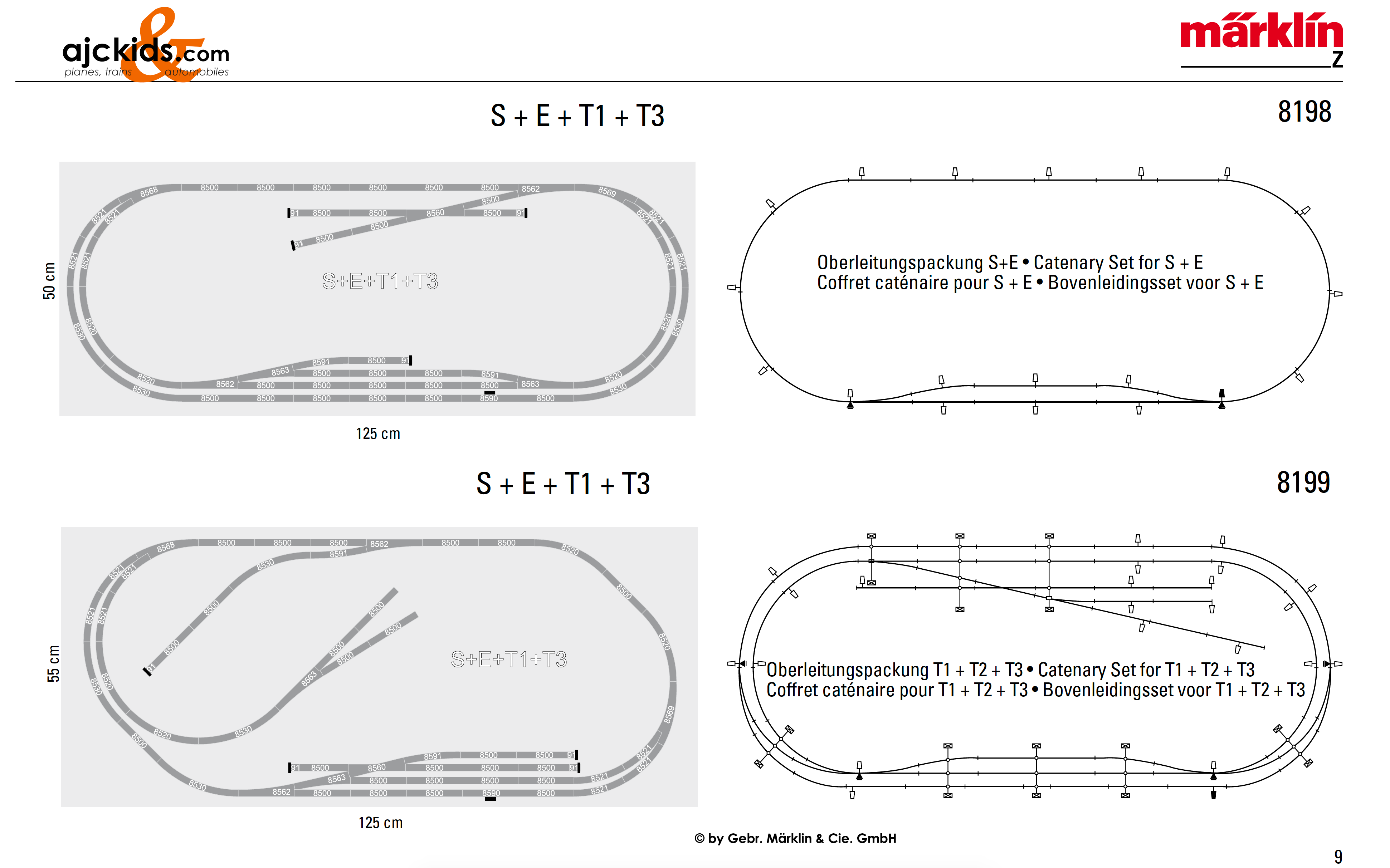 Marklin Z Scale Track Extension Sets Program