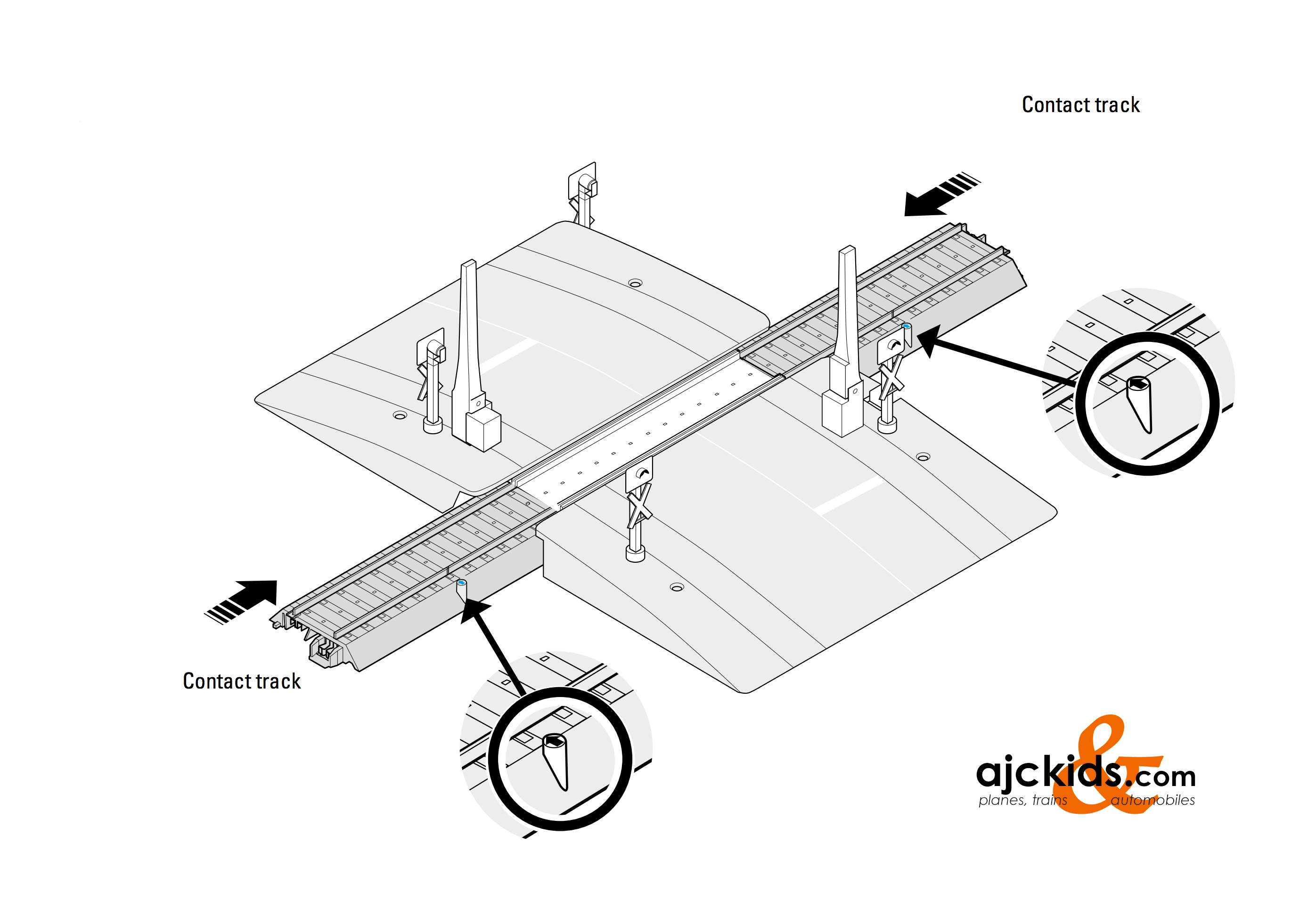 Marklin 74924 - Fully Automatic Railroad Grade Crossing C-Track