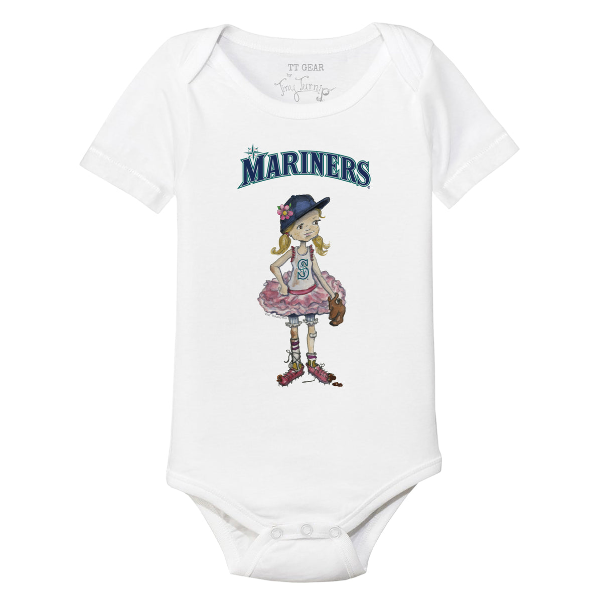 Seattle Mariners Boy Teddy Short Sleeve Snapper