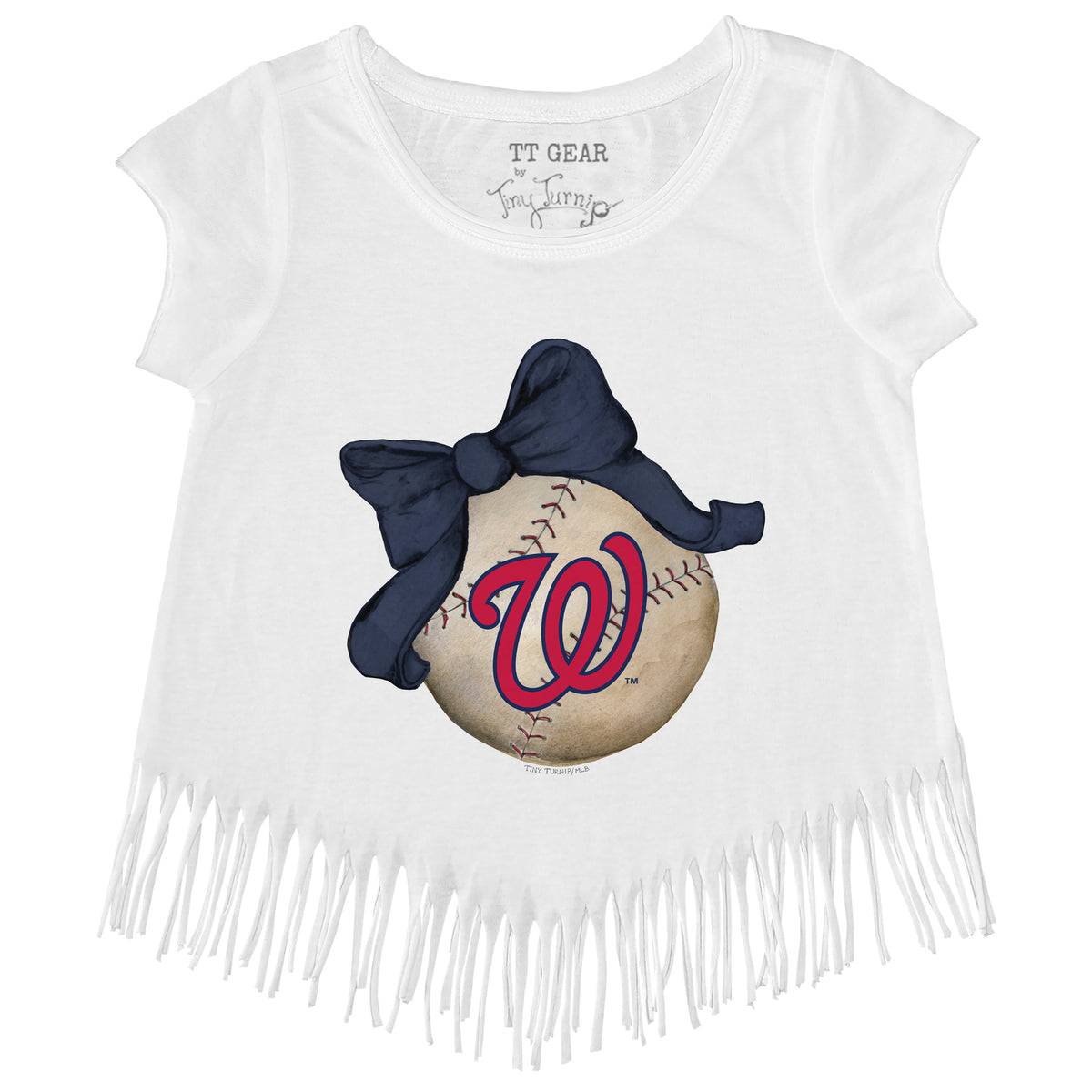 Washington Nationals Baseball Heart Banner Tee Shirt