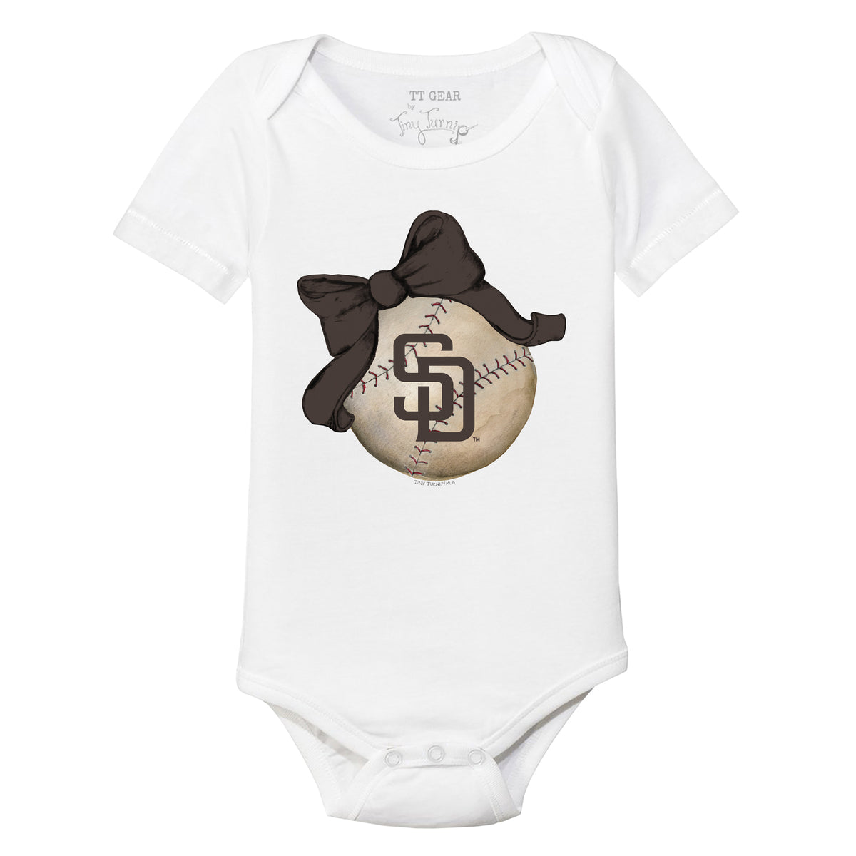 San Diego Padres Baseball Love Short Sleeve Snapper 3M / Gold