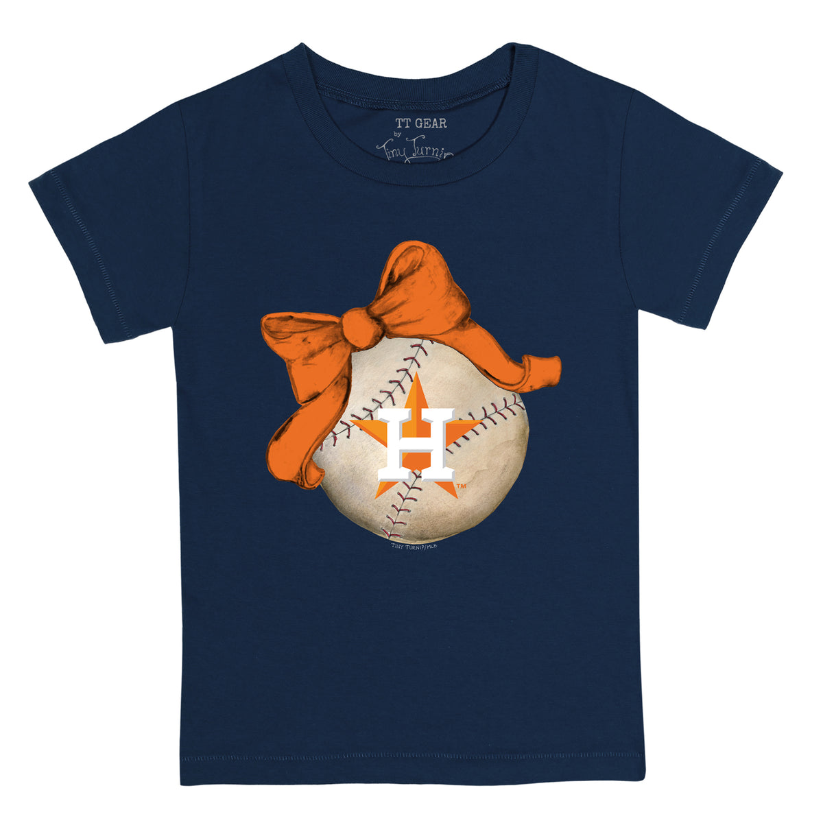 Houston Astros T Shirt Womens Large Orange Short Sleeve Baseball