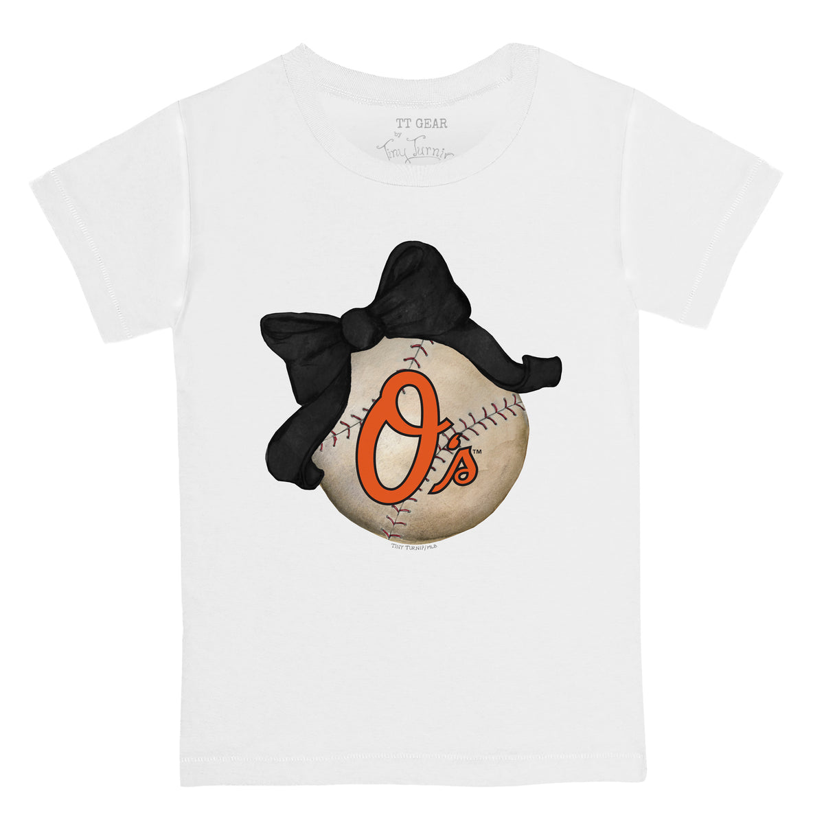 Baltimore Orioles Tiny Turnip Women's State Outline T-Shirt - White