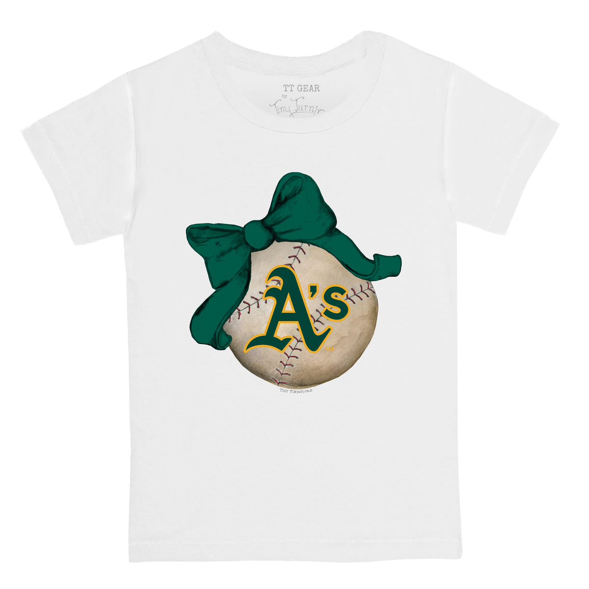 Oakland Athletics Tiny Turnip Women's Slugger T-Shirt - White