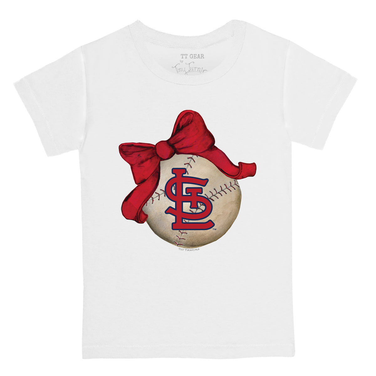 Youth Tiny Turnip White/Red St. Louis Cardinals Baseball Love 3/4-Sleeve Raglan T-Shirt Size: Large